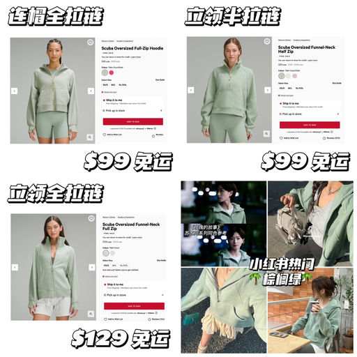 【清爽棕榈绿】小红书热门