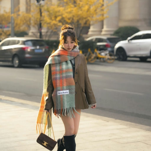 Acne 围巾，新色4折