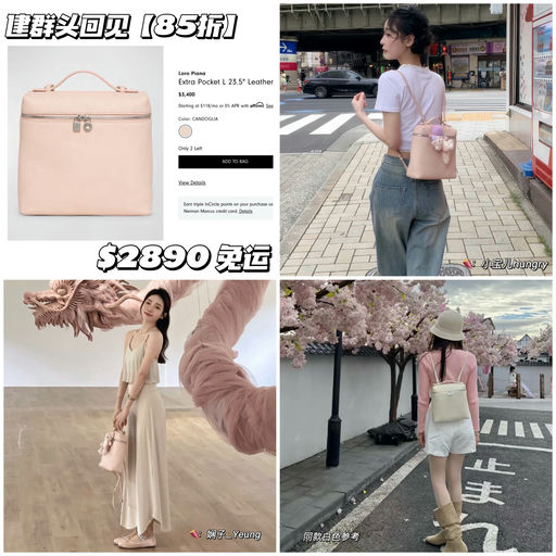 【就挺震惊的】Loro Piana双肩包，85折