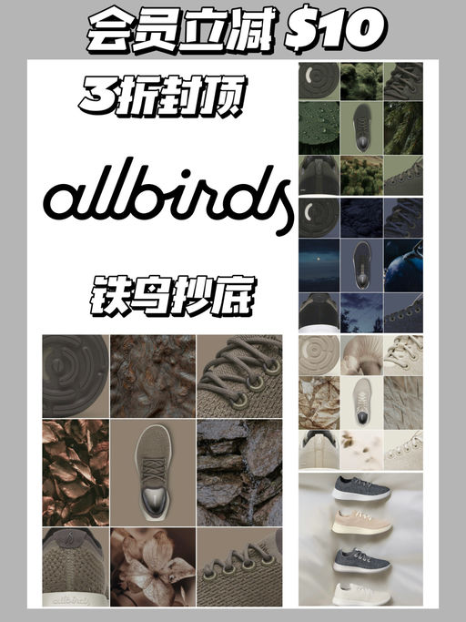 🐧【OMG Allbirds 再降！】【十几刀就有】