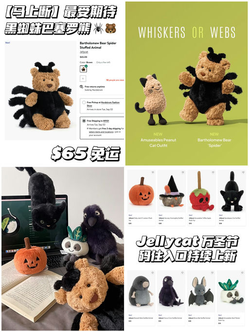 【【随时断】蜘蛛巴塞罗补货！