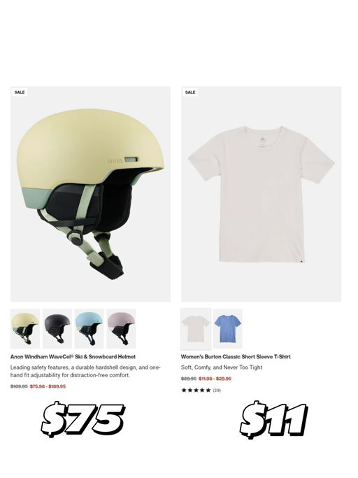 【Burton 季末大清仓】 【Deepest Deals】