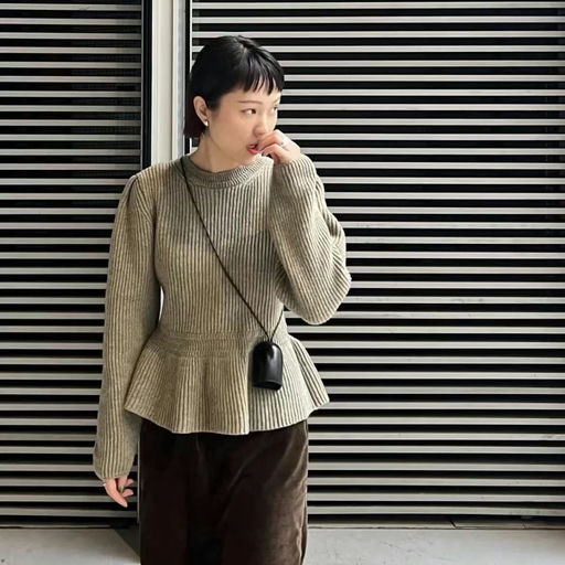 【最后几件】Lisa/金高银同款Lemaire本季最热门的荷叶边毛衣