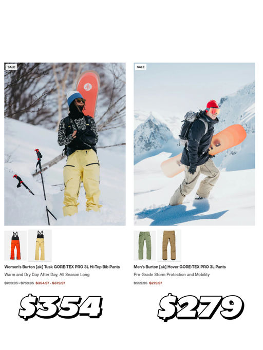 【Burton 季末大清仓】 【Deepest Deals】