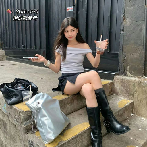 【不对称美学】MD斜一字领上衣，上架北美