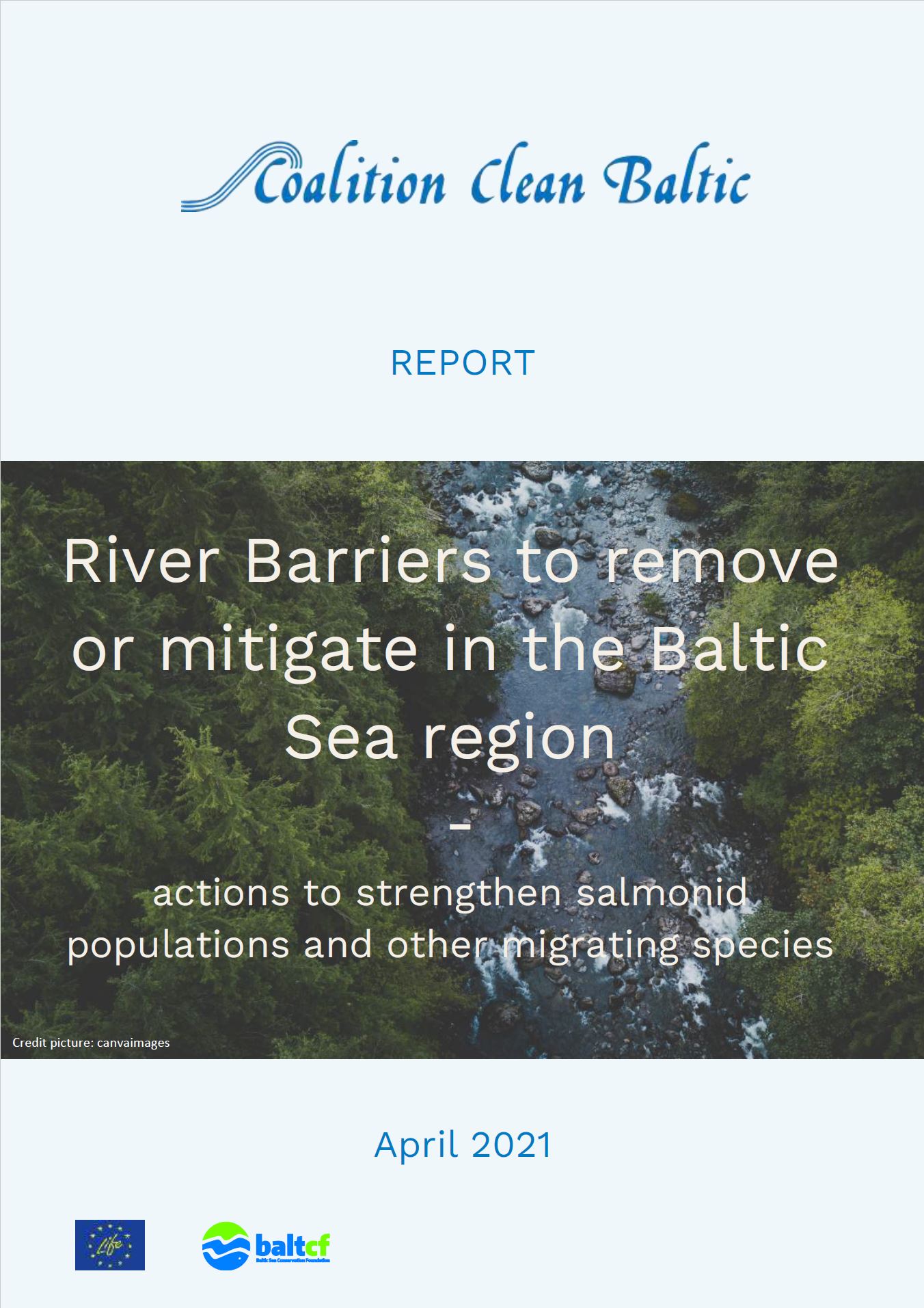 River Barriers to remove or mitigate in the Baltic Sea Region