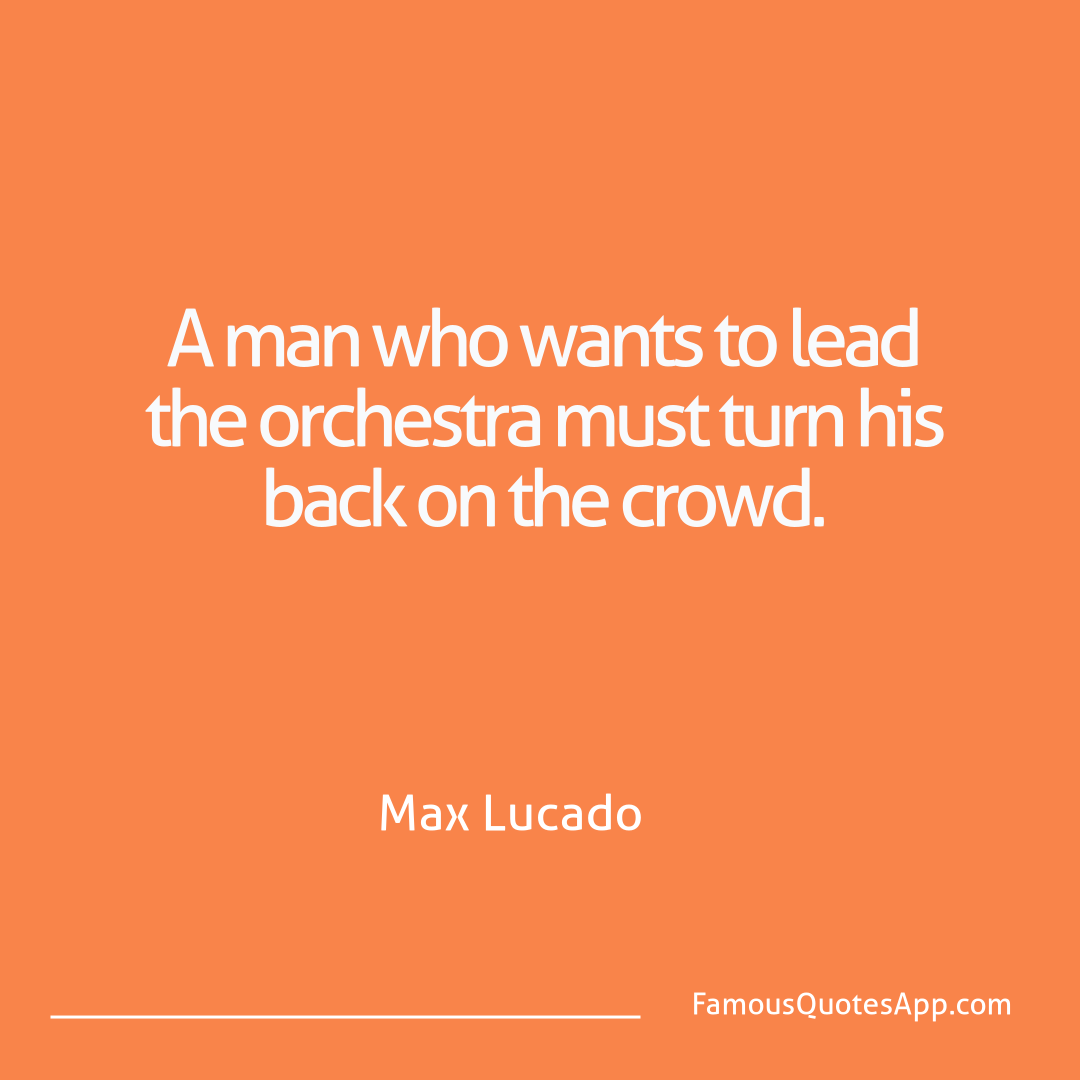 Success Max Lucado A man who wants to l