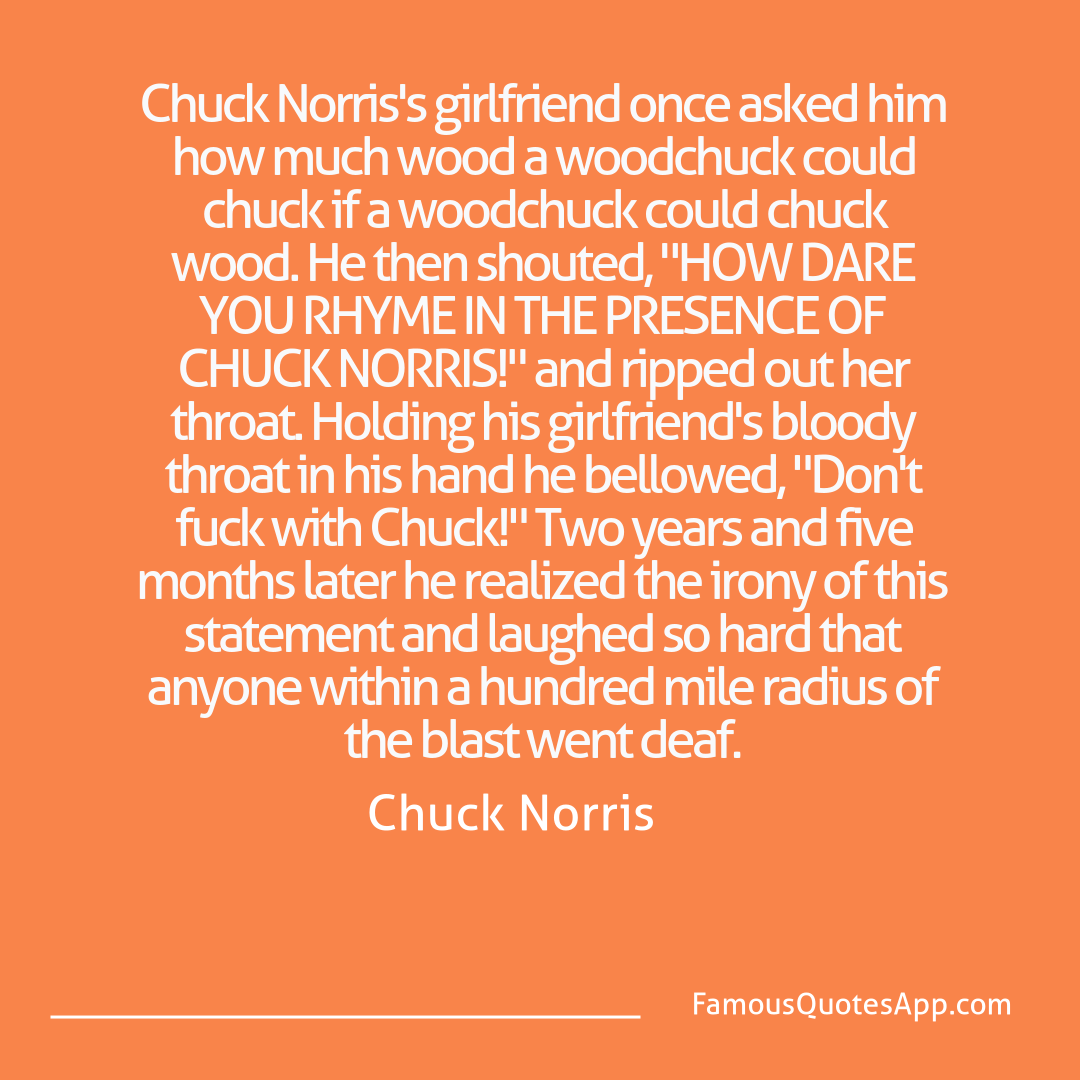 Chuck Norris Chuck Norris Chuck Norris's girlf