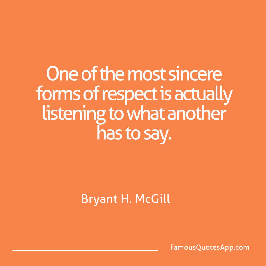 People Bryant H. McGill One of the most sinc