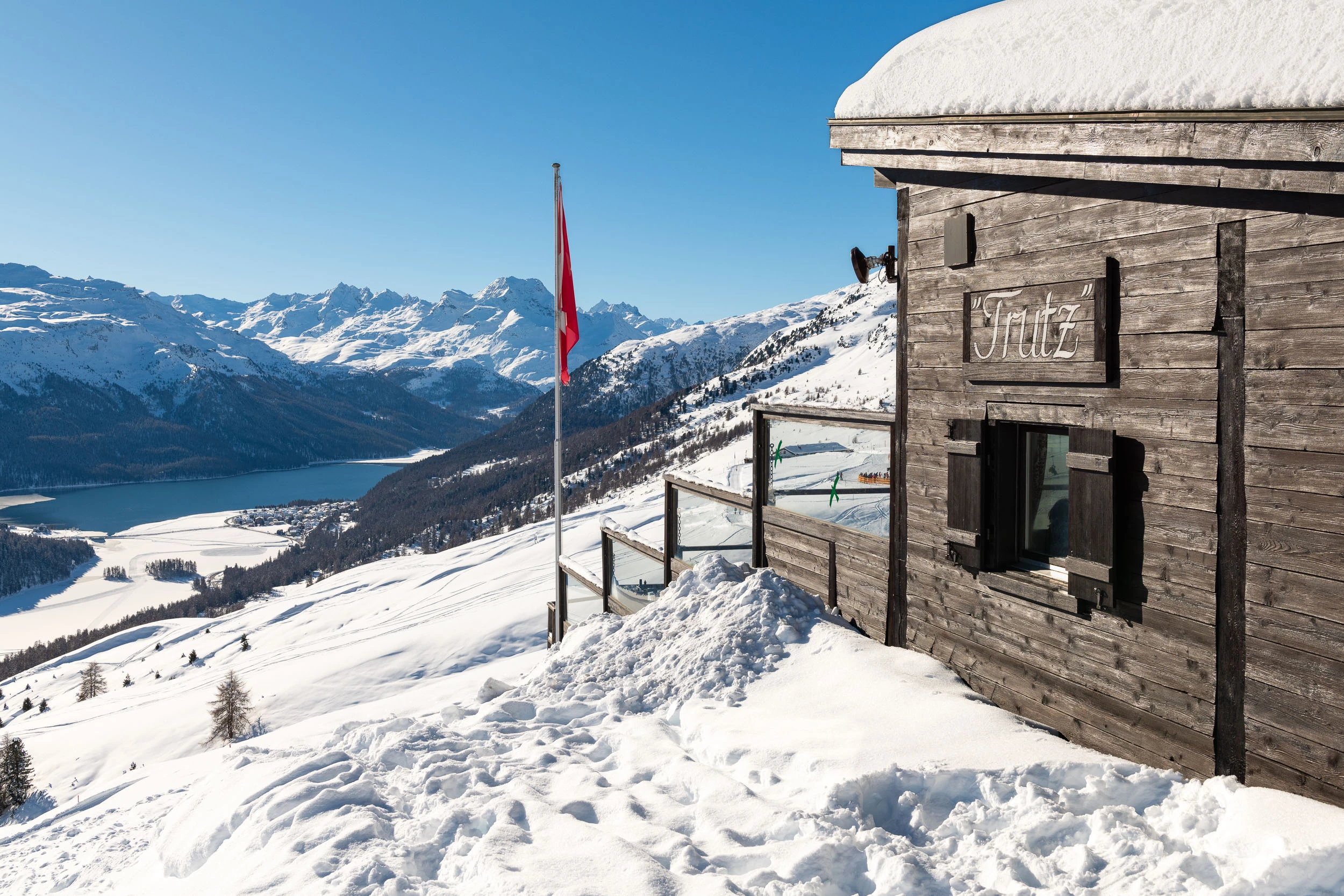 Corviglia Ski Resort - Luxury ski hotel gallery image 4 showing alpine architecture, interior design, or mountain views