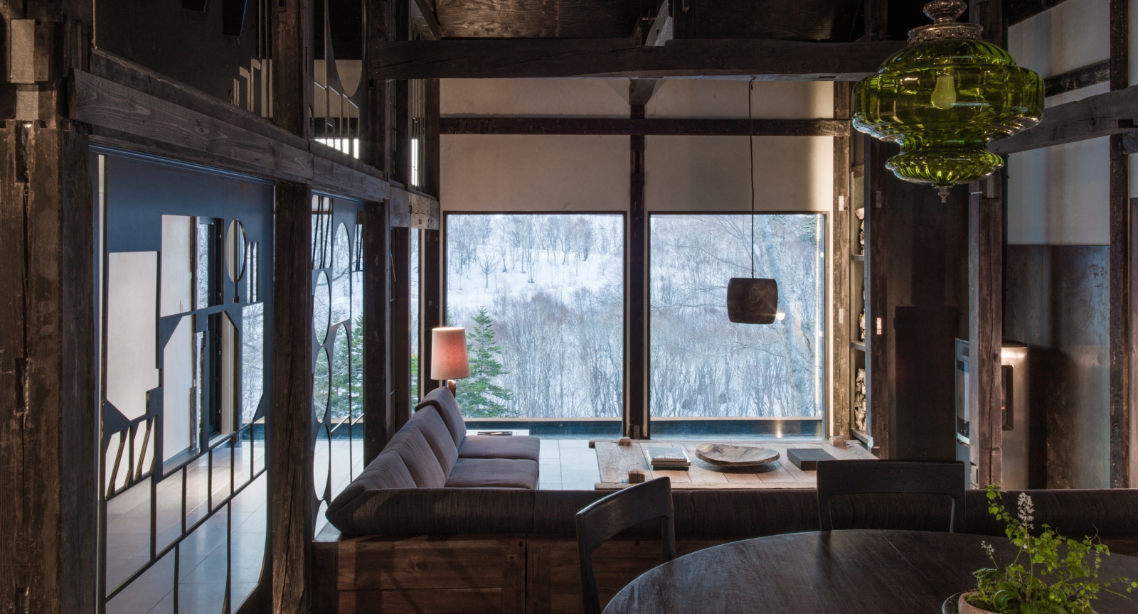 Shiguchi - Luxury ski hotel gallery image 6 showing alpine architecture, interior design, or mountain views