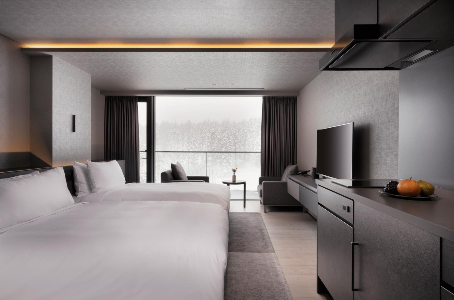 Sansui Niseko - Luxury ski hotel gallery image 8 showing alpine architecture, interior design, or mountain views