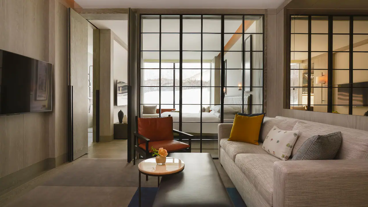 Park Hyatt Niseko Hanazono - Luxury ski hotel gallery image 11 showing alpine architecture, interior design, or mountain views