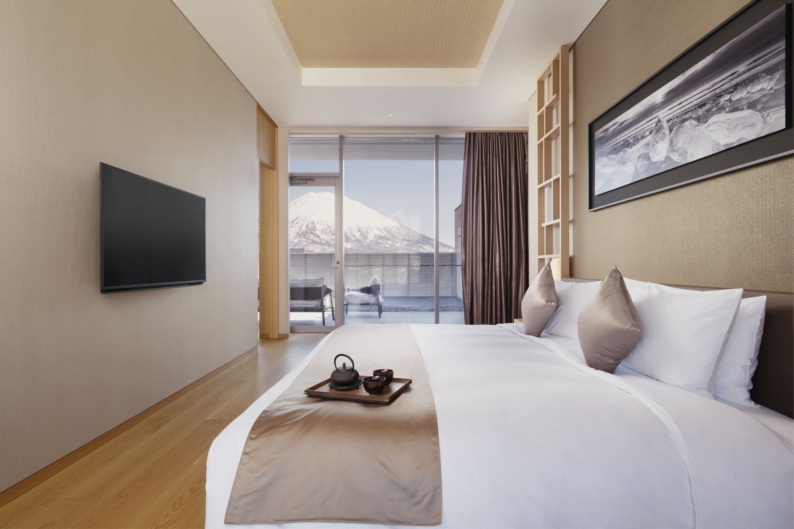 Setsu Niseko - Luxury ski hotel gallery image 12 showing alpine architecture, interior design, or mountain views