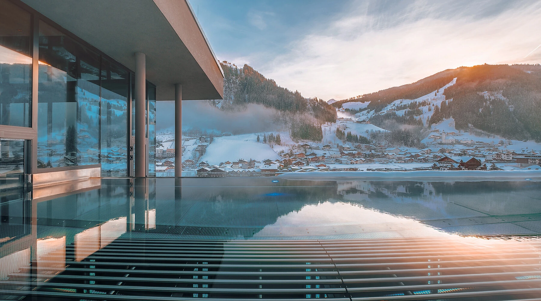 DAS EDELWEISS - Salzburg Mountain Resort - Luxury ski hotel gallery image 23 showing alpine architecture, interior design, or mountain views