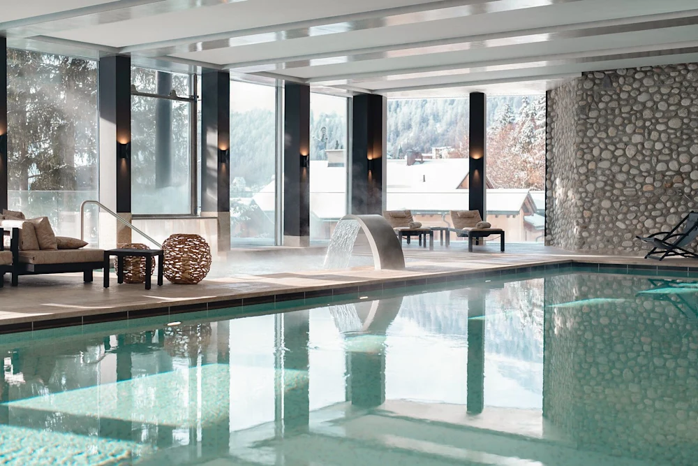 Carlton Hotel St. Moritz - Luxury ski hotel gallery image 7 showing alpine architecture, interior design, or mountain views