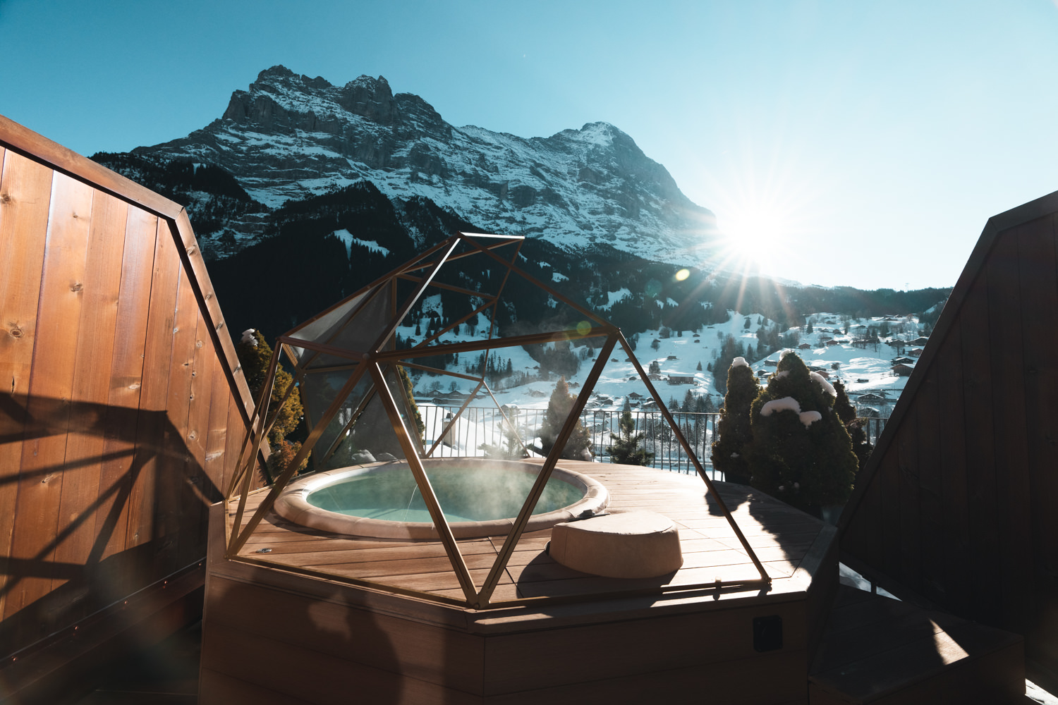 Boutique Hotel Glacier - Luxury ski hotel gallery image 5 showing alpine architecture, interior design, or mountain views