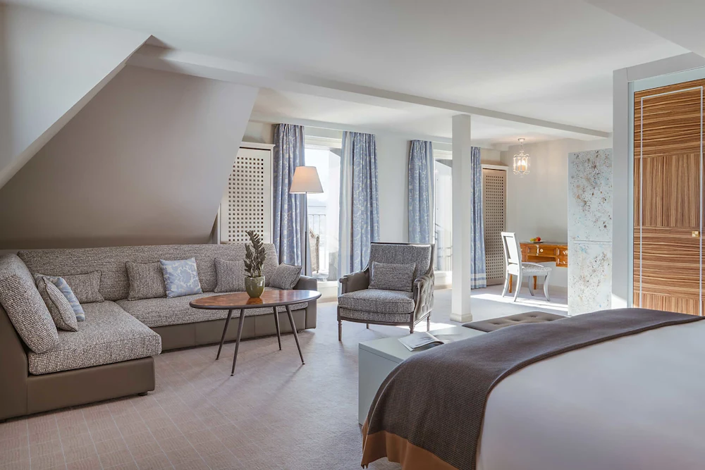 Carlton Hotel St. Moritz - Luxury ski hotel gallery image 3 showing alpine architecture, interior design, or mountain views