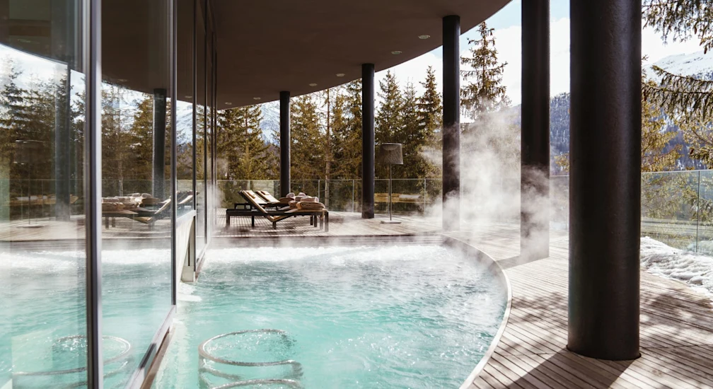 Carlton Hotel St. Moritz - Luxury ski hotel gallery image 13 showing alpine architecture, interior design, or mountain views