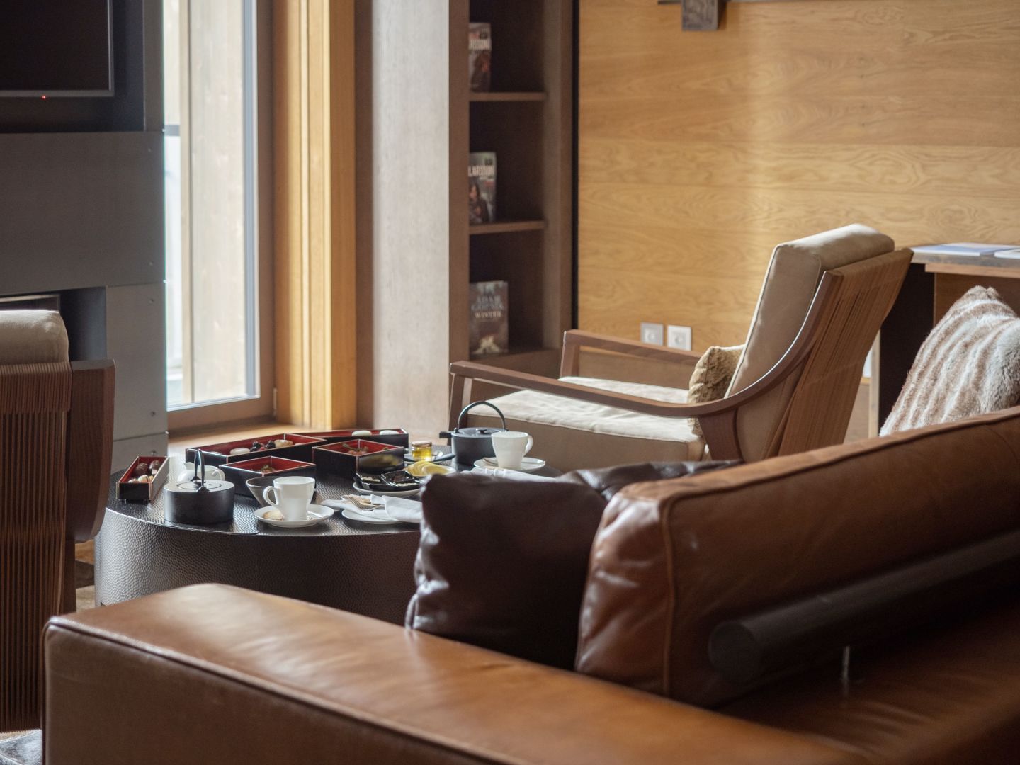 The Chedi Andermatt - Luxury ski hotel gallery image 6 showing alpine architecture, interior design, or mountain views