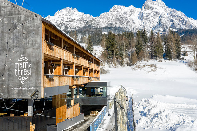 mama thresl - Luxury ski hotel gallery image 2 showing alpine architecture, interior design, or mountain views
