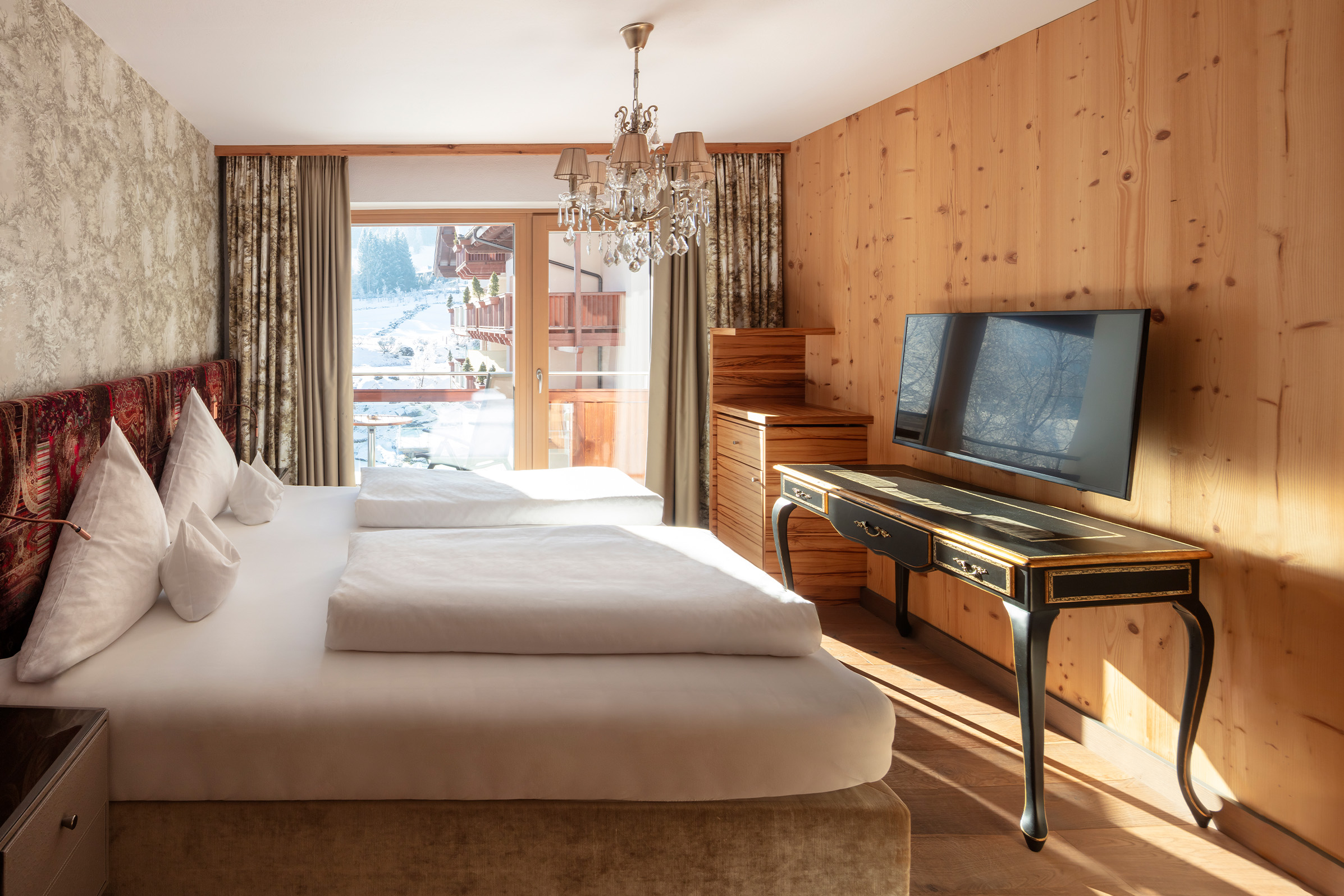 Hotel Krallerhof - Luxury ski hotel gallery image 10 showing alpine architecture, interior design, or mountain views