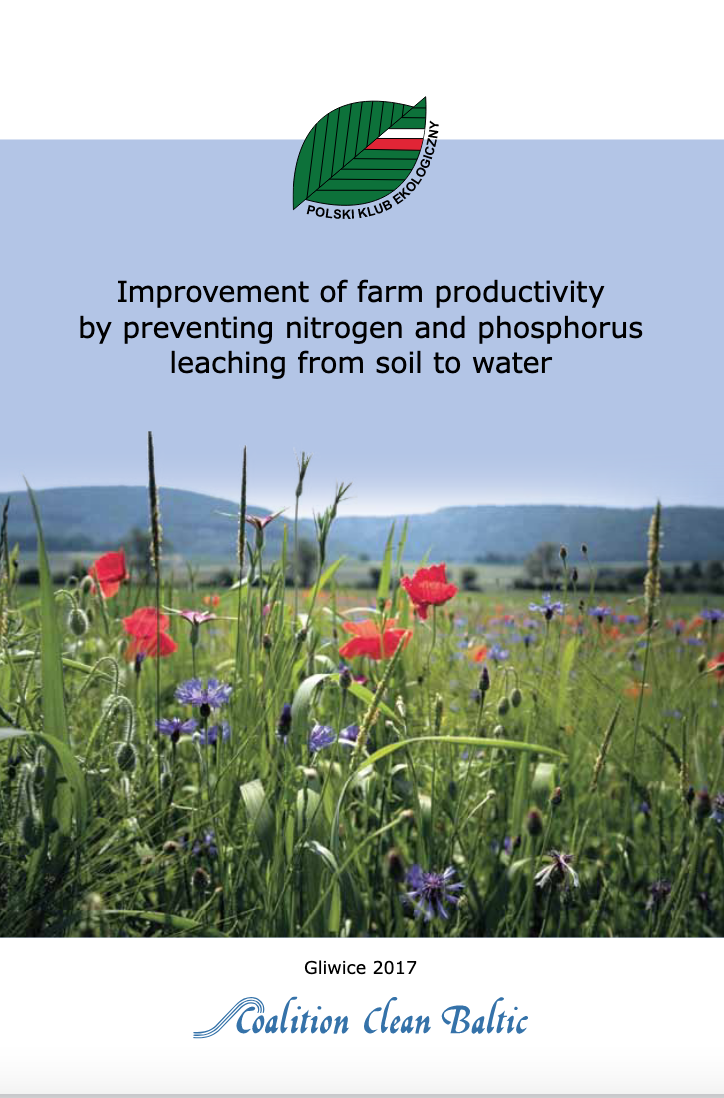 Improvement of farm productivity by preventing nitrogen and phosphorus leaching from soil to water