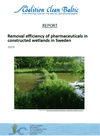 Removal efficiency of pharmaceuticals in constructed wetlands in Sweden