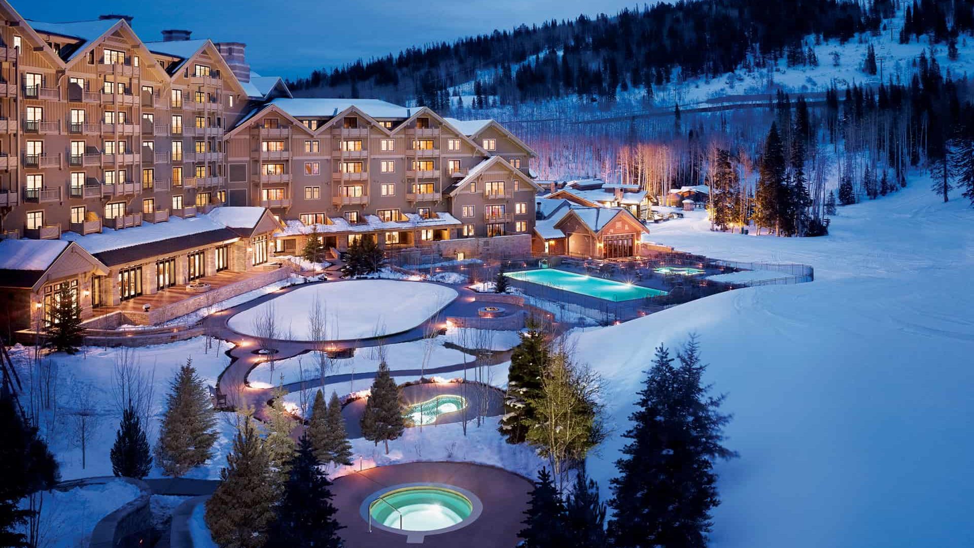 Montage Deer Valley - Luxury ski hotel gallery image 18 showing alpine architecture, interior design, or mountain views