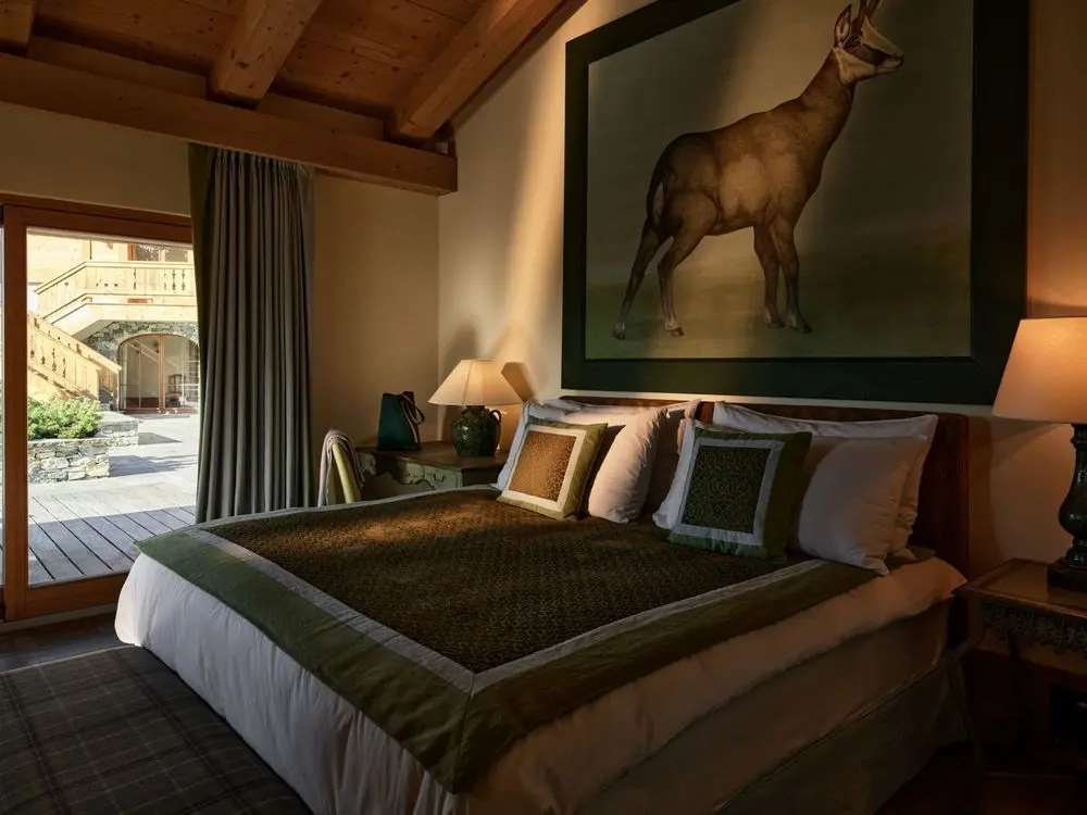 LeCrans Hotel & Spa - Luxury ski hotel gallery image 12 showing alpine architecture, interior design, or mountain views