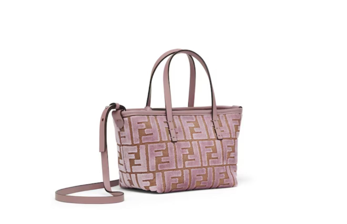 Fendi Women’s Sunshine Mini Shopper – Mauve Pink
