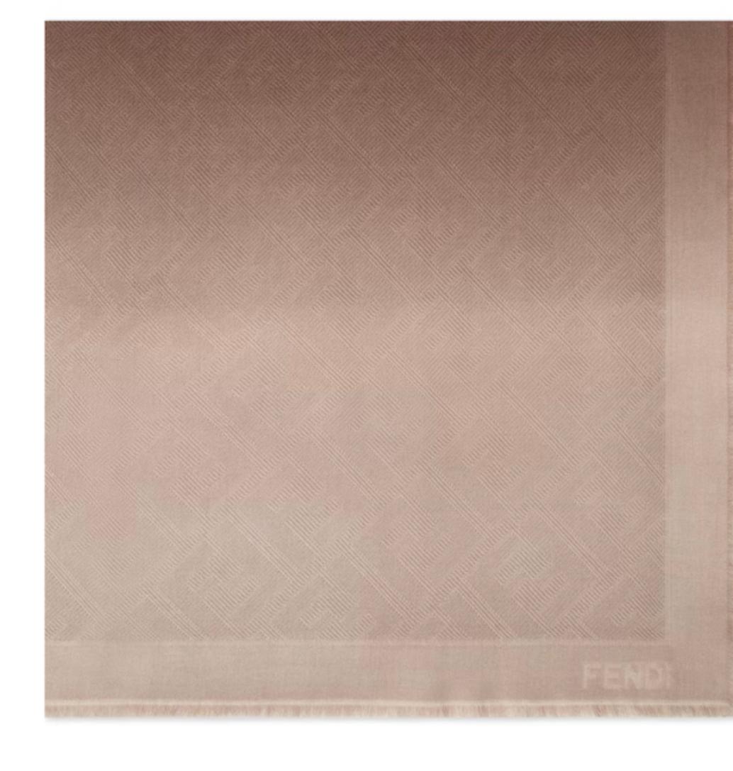 Fendi FF Monogram Shawl (Blush)