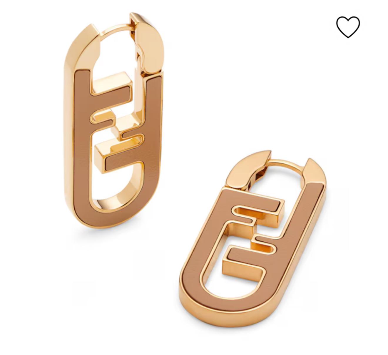 Fendi Women’s O’Lock Earrings – Miele Escuro