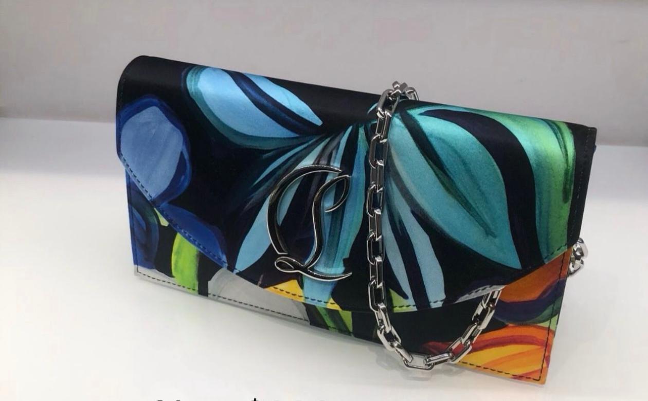 Ocean Bloom Chain Clutch