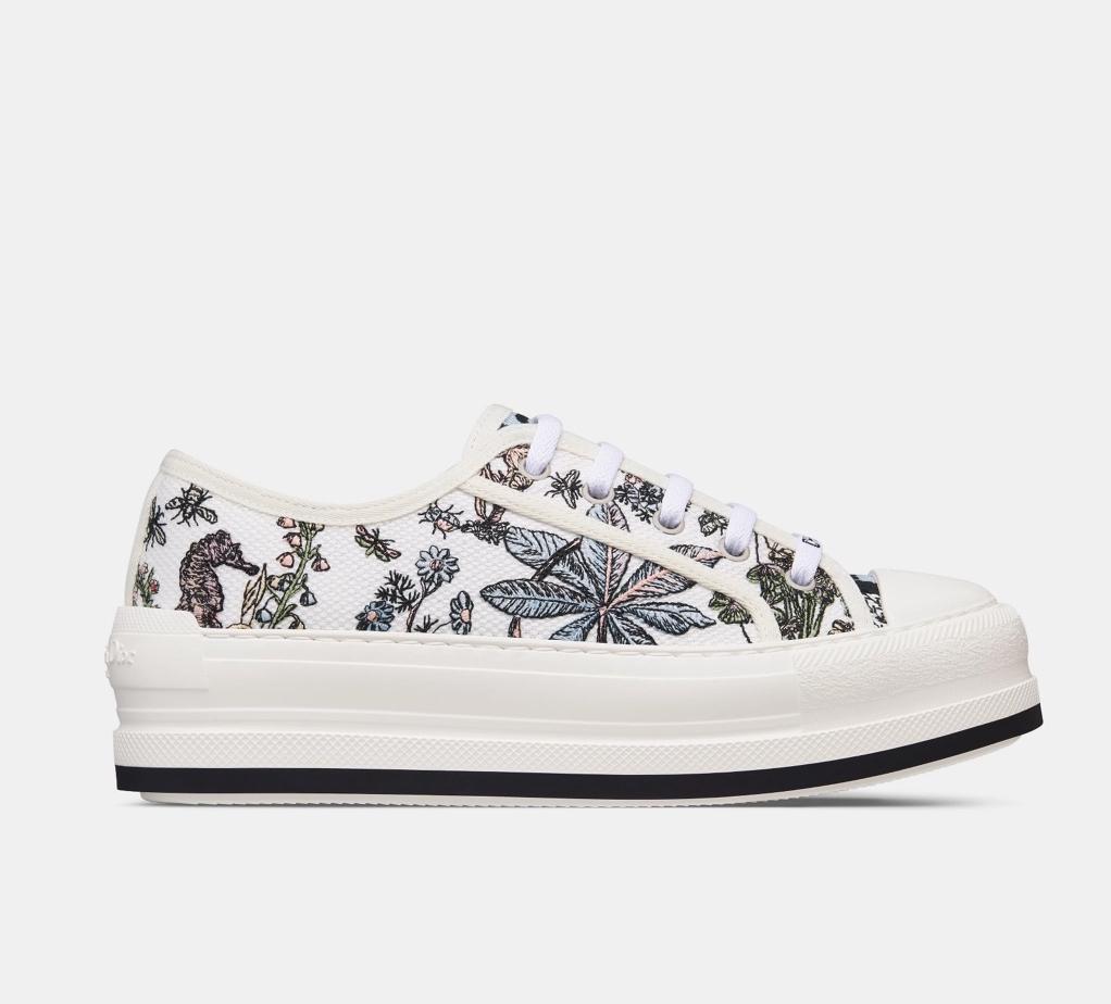 Dior Jardin Embroidered Platforms