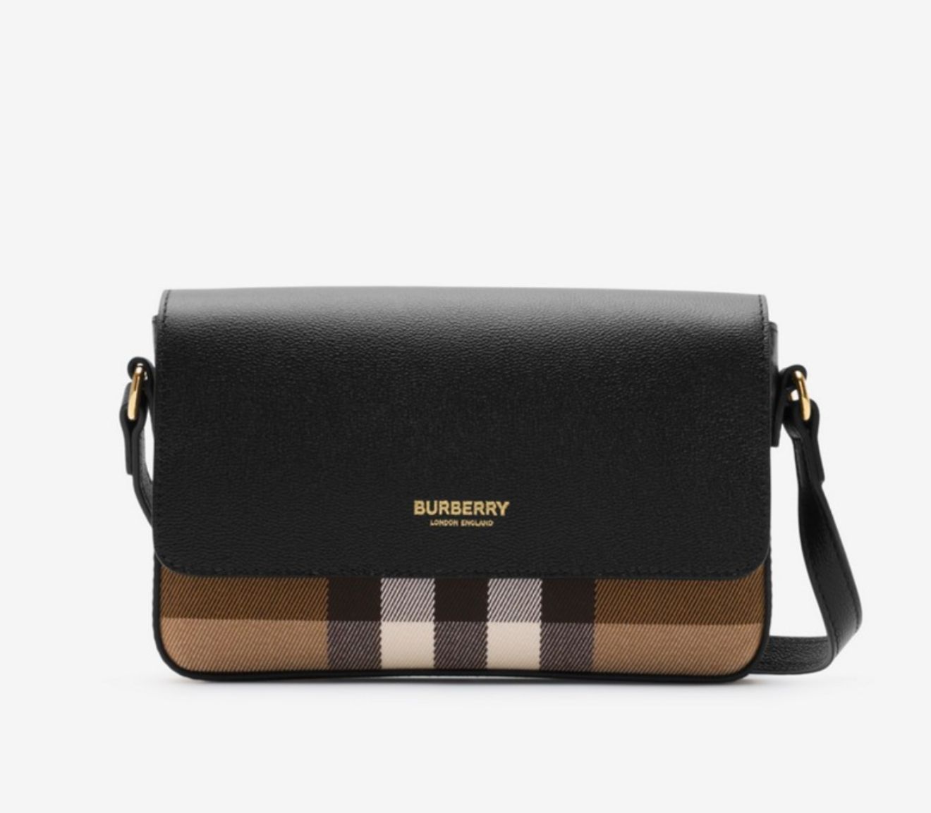 Burberry Vintage Check Black Crossbody Bag