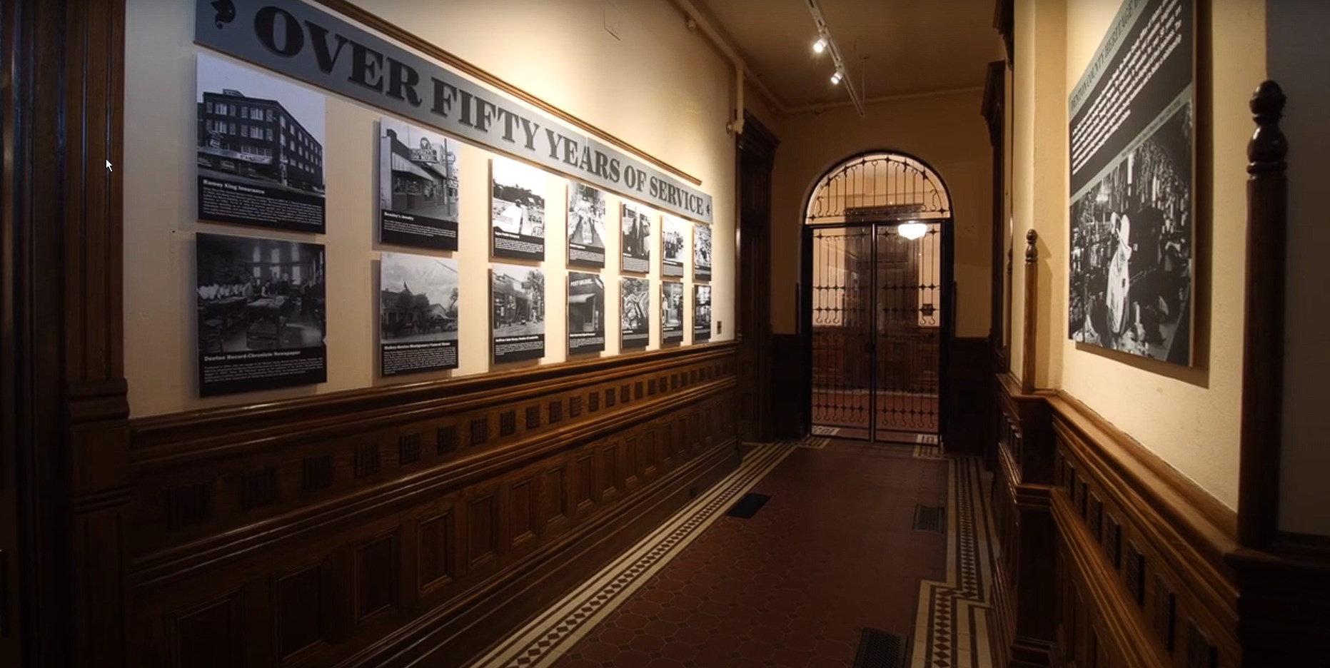 Entry hall for the Courthouse on the Square in Denton, TX