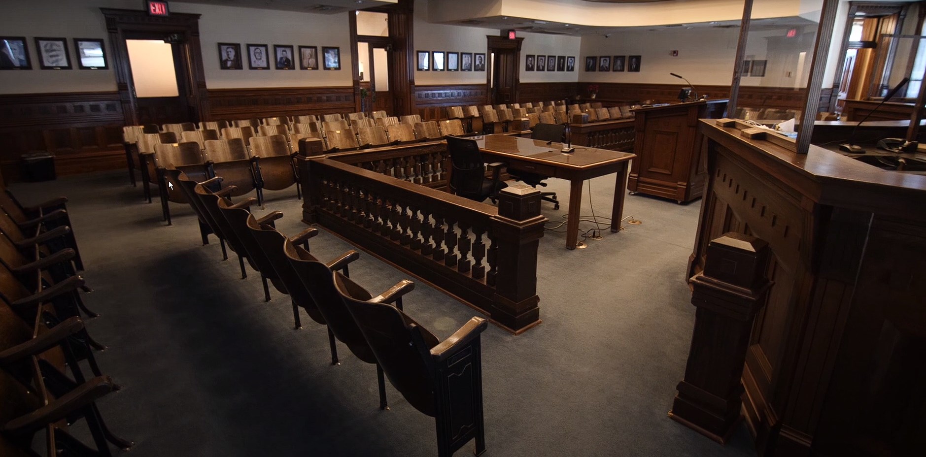 Courtroom at the Courthouse on the Square in Denton, TX