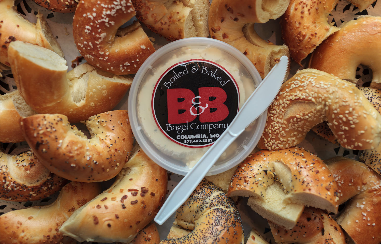 B&B Bagel Serves Sweet and Savory Bagels in Columbia, MO.