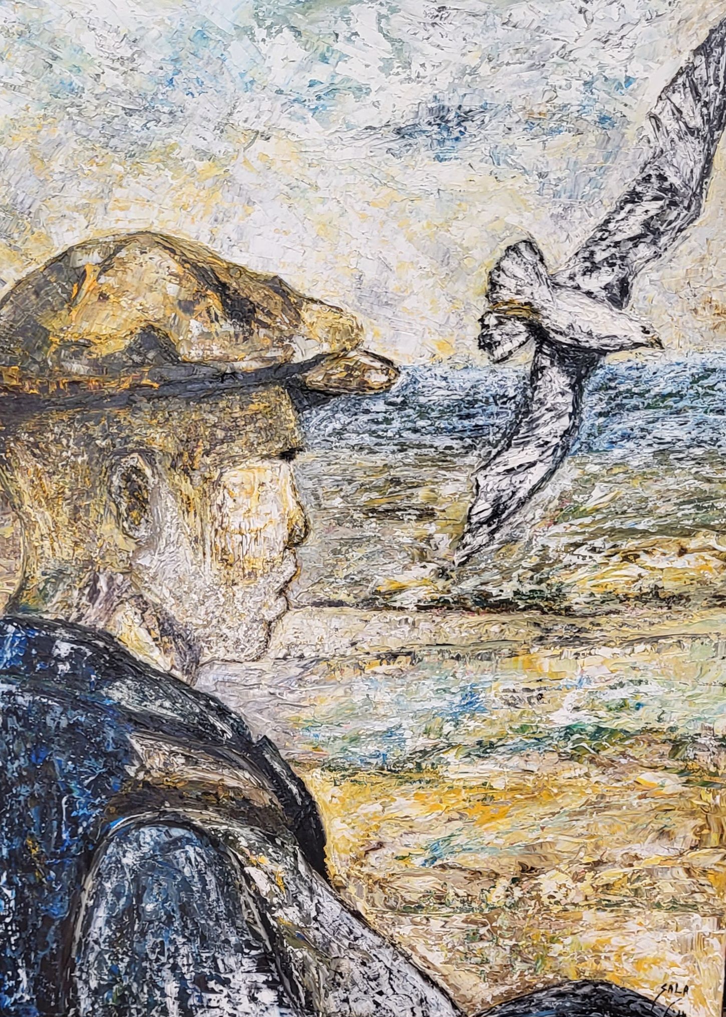 L'homme et la mouette - 1350€