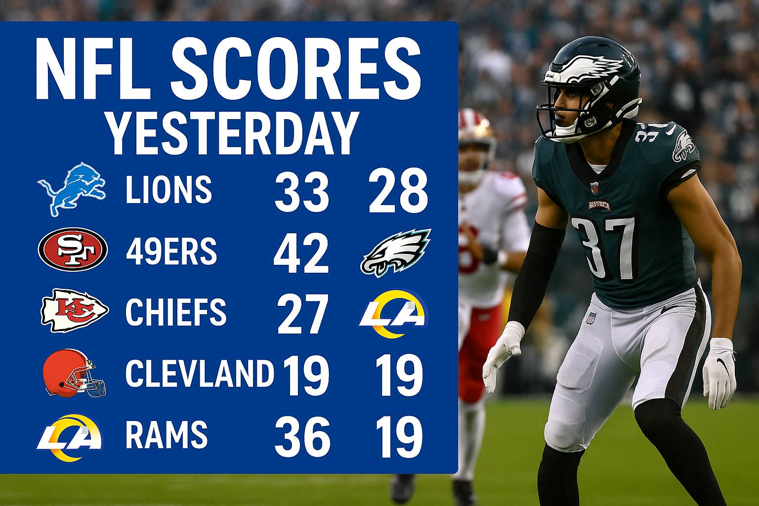 nfl scores yesterday