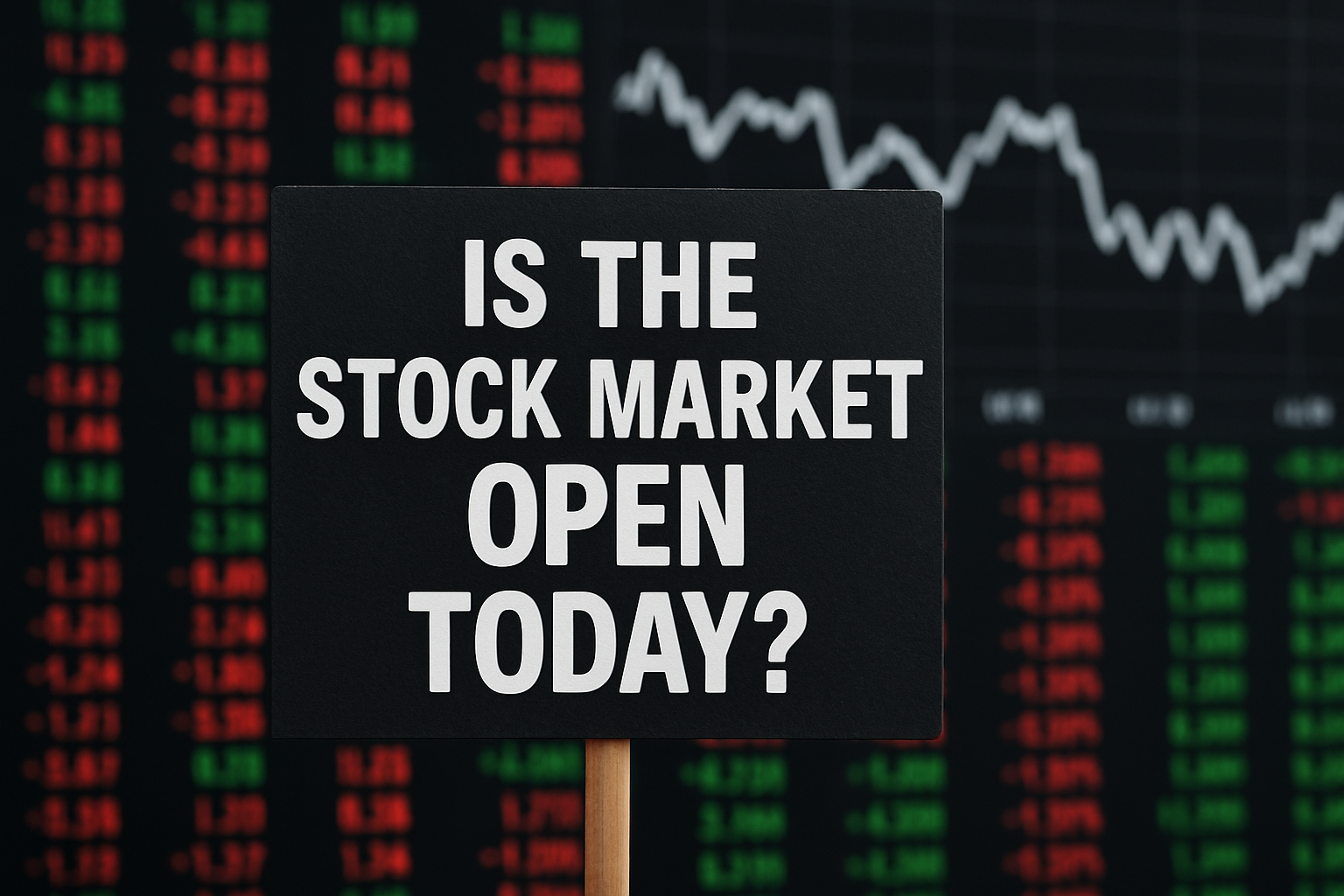 is the stock market open today