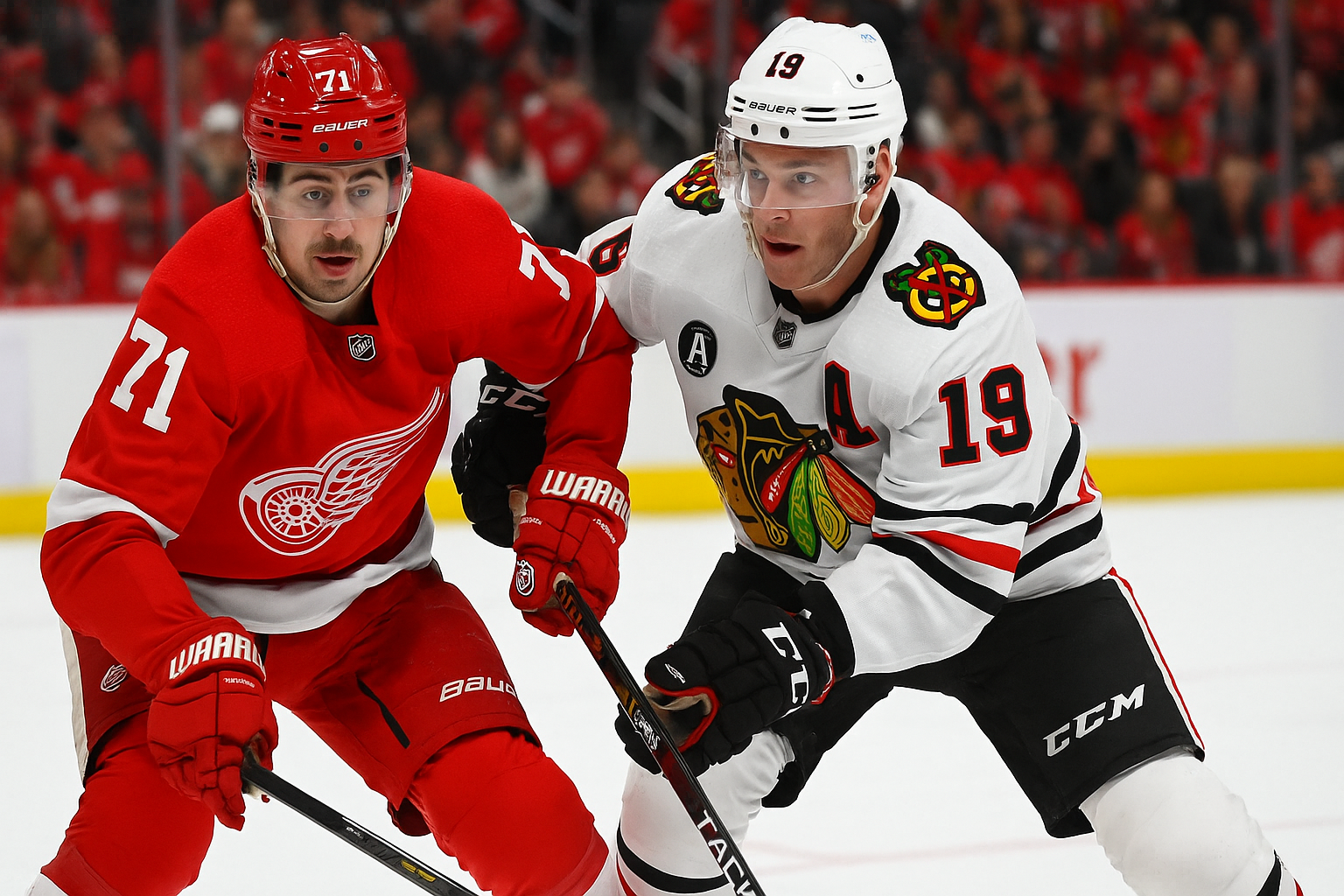 red wings vs blackhawks