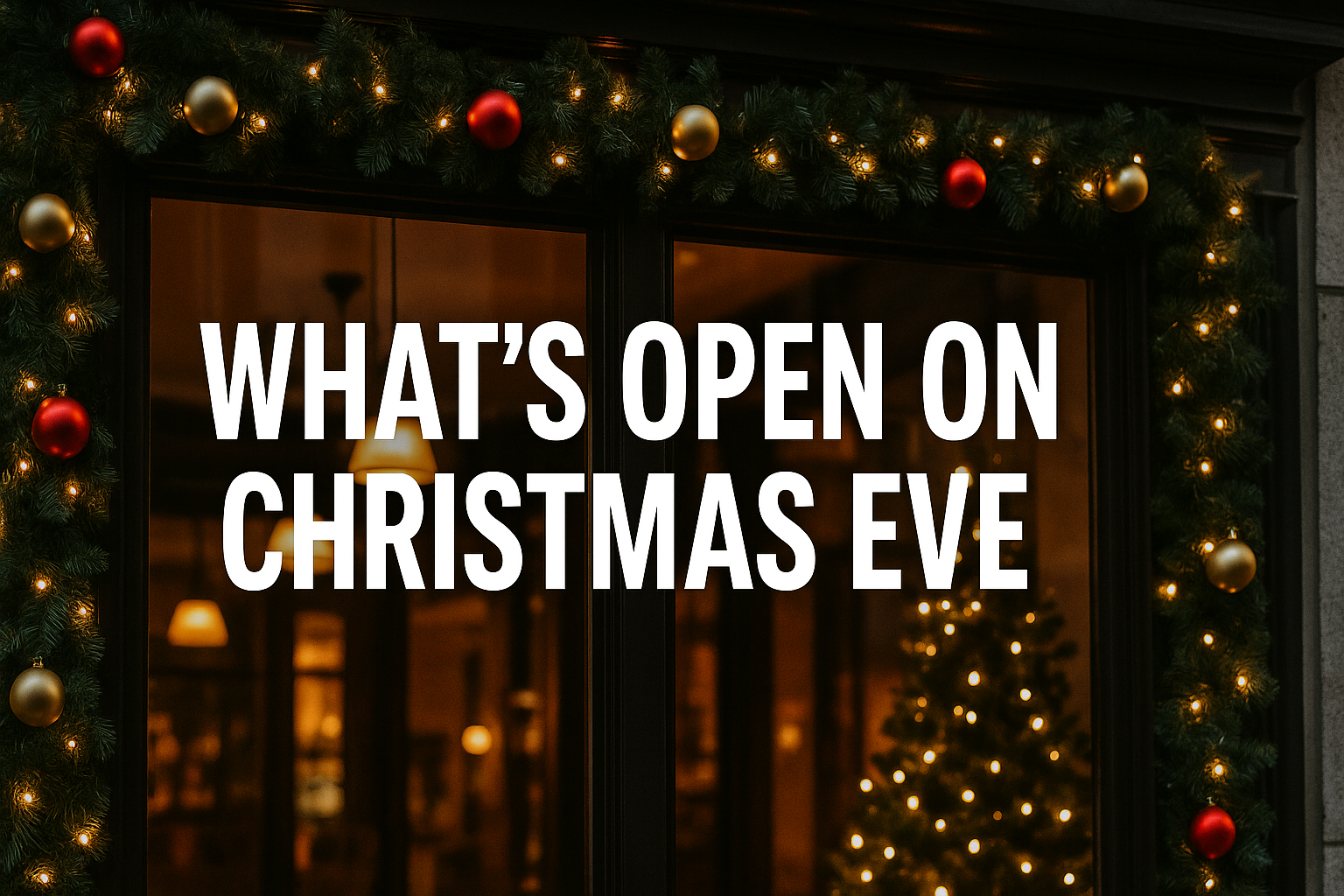 whats open on christmas eve