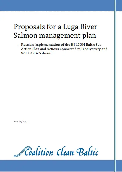 Proposals for a Luga River Salmon management plan