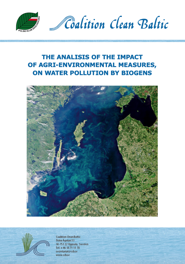 The analisis of the impact of agri-environmental measures on water pollution by biogens