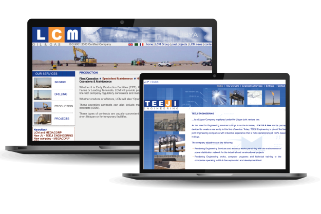 Websites: LCM Oil & Gas, Teeji Engineering (Libya)
