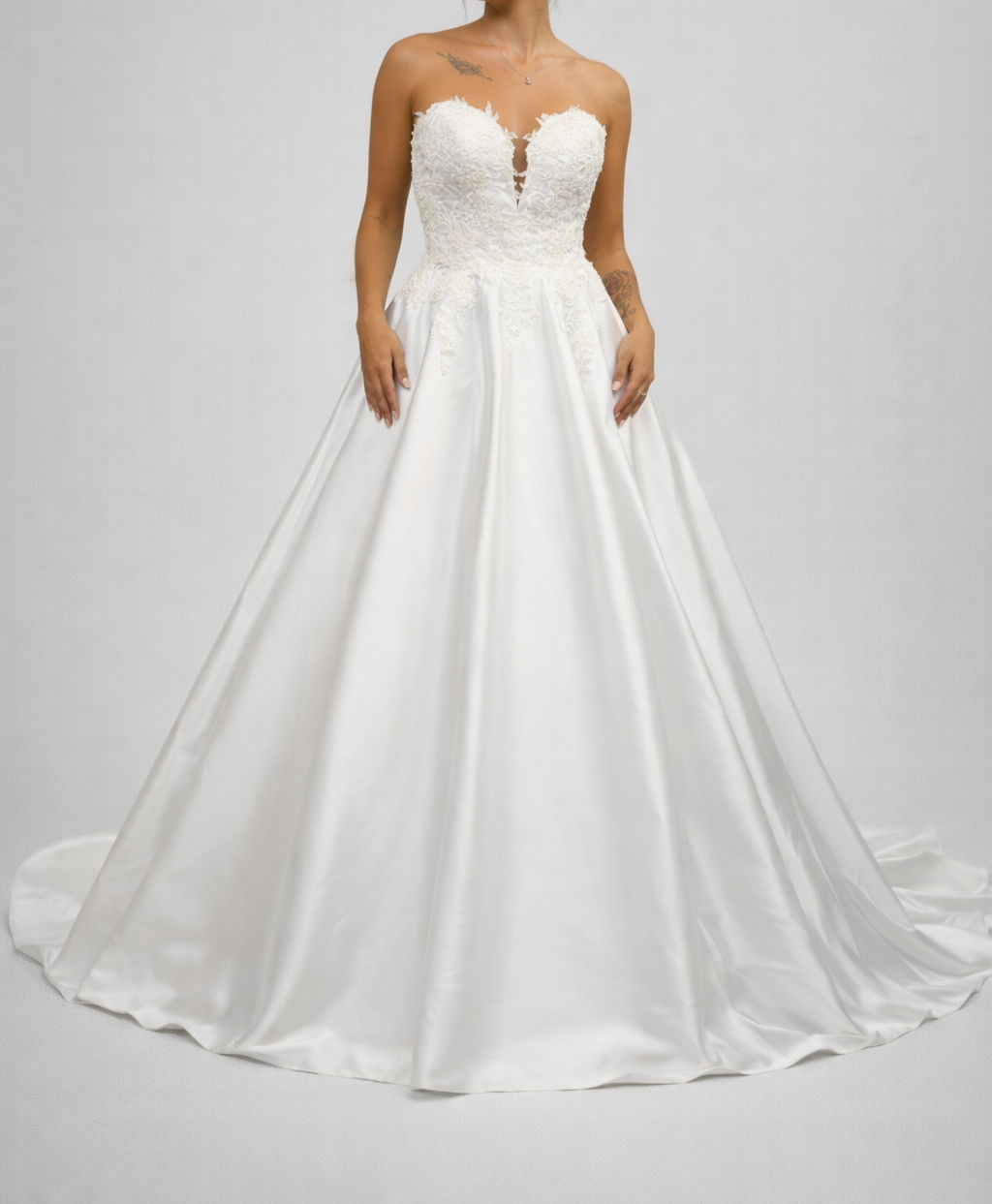 Robe de mariée Sur mesure d'occasion pas chère taille 36/34 - Joyne