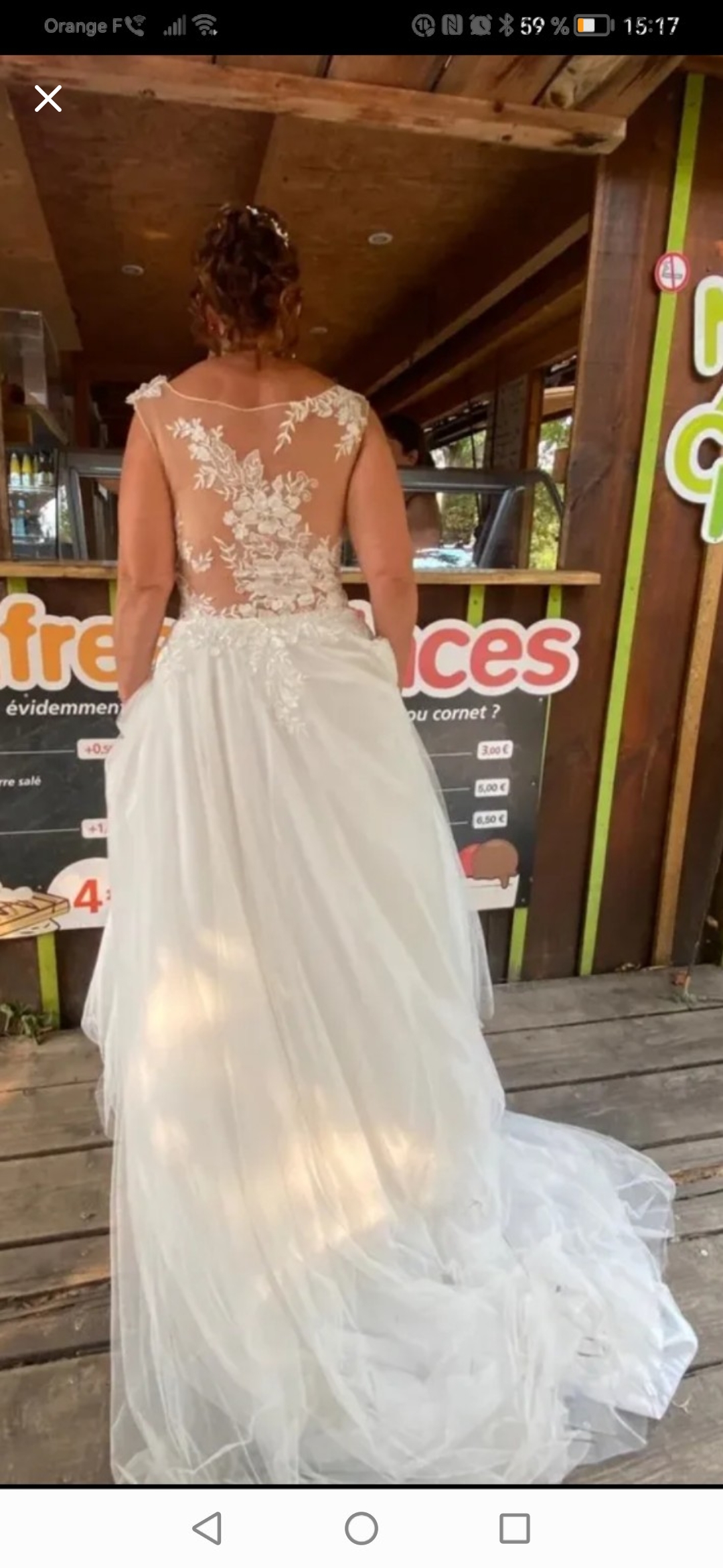 Robe de mariée Pronivias d'occasion pas chère taille 38/40 - Joyne