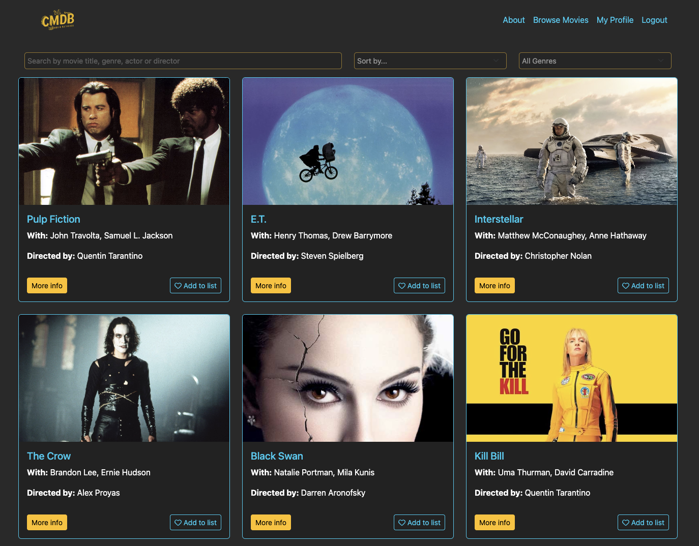 React Version of the FrontEnd
